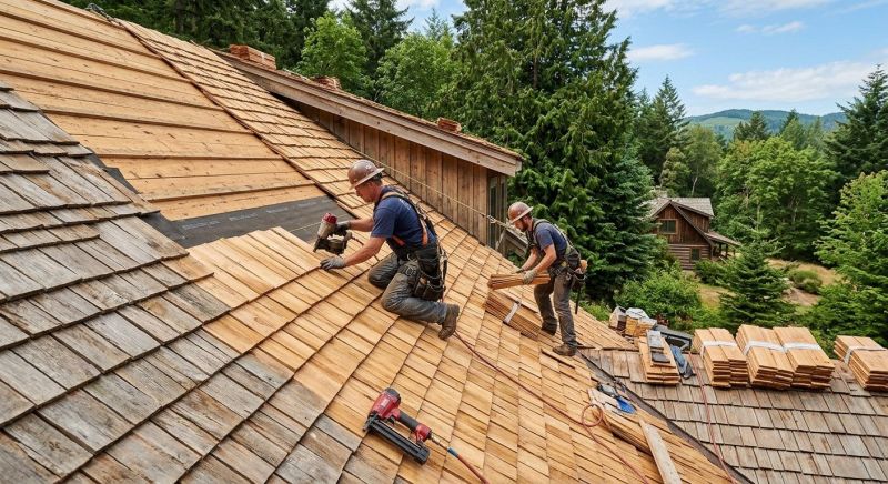 Cedar Roof Installation in Bristol, VT