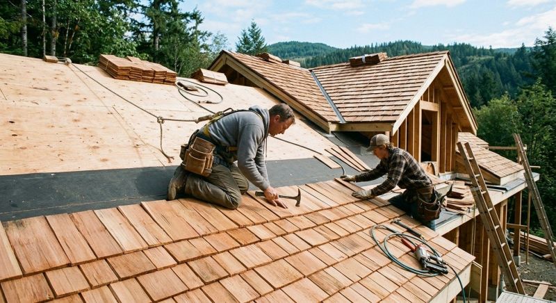 Cedar Roof Installation in Cambridge, VT