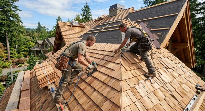 Cedar Roof Installation in Grand Isle, VT