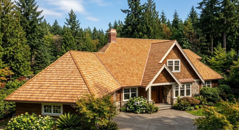 Cedar Roof Installation in Huntington, VT