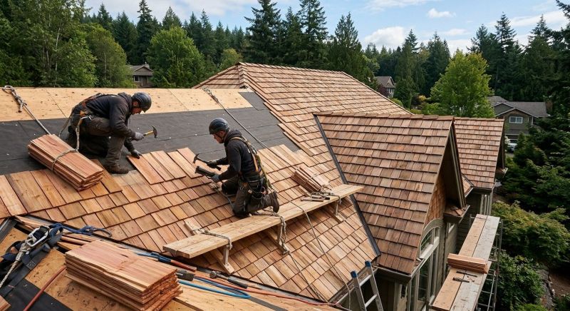 Cedar Roof Installation in Waterbury, VT