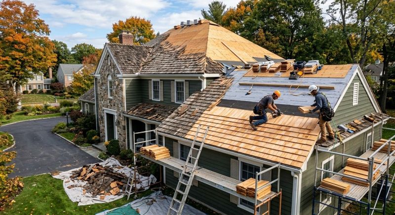Cedar Roof Replacement in Essex Junction, VT