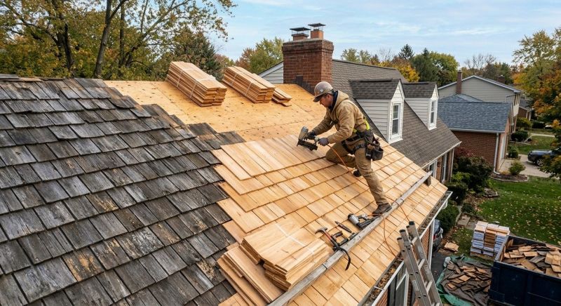 Cedar Roof Replacement in Huntington, VT