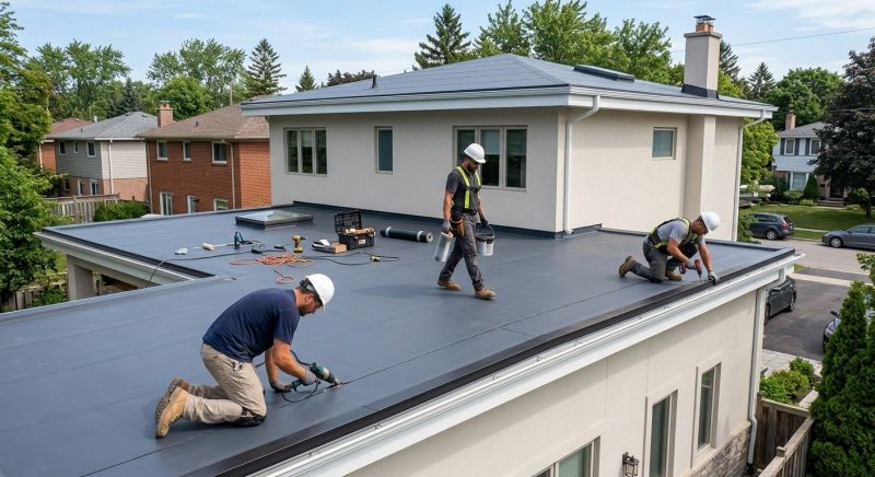 Rubber Roof Installation in Chittenden County, VT