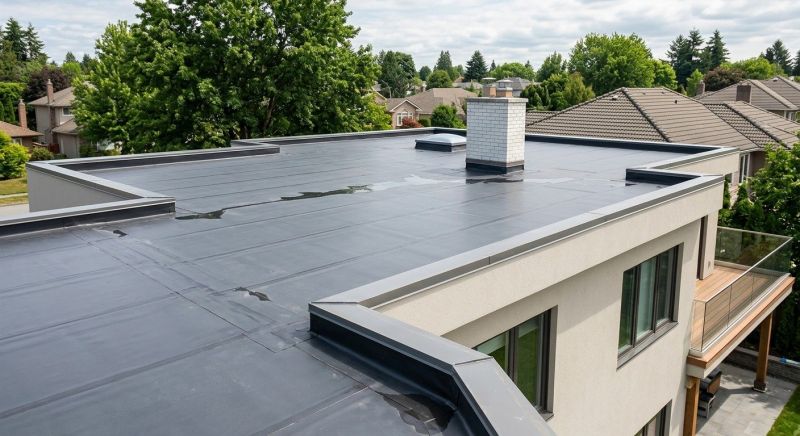 Single Ply Roof Installation in Franklin County, VT