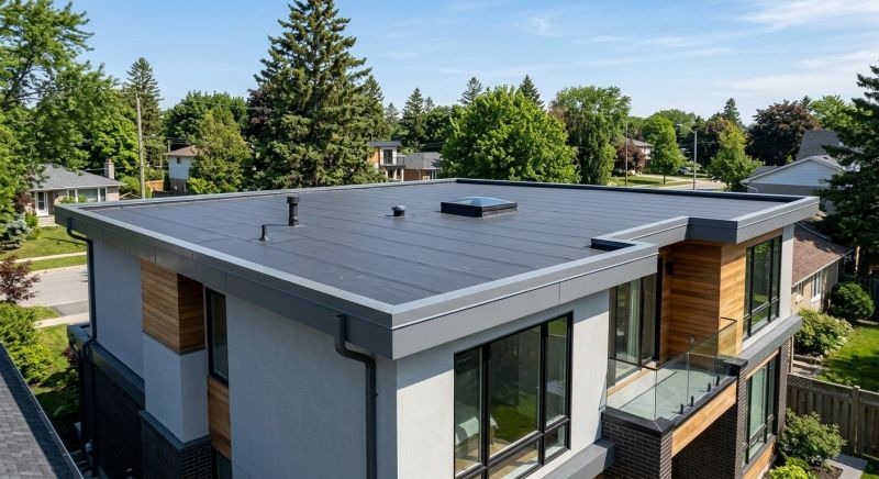 Single Ply Roof Installation in Waterbury, VT