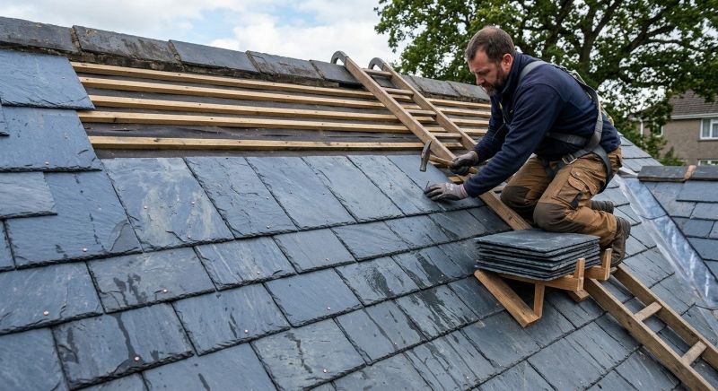 Slate Roof Construction in Vergennes, VT