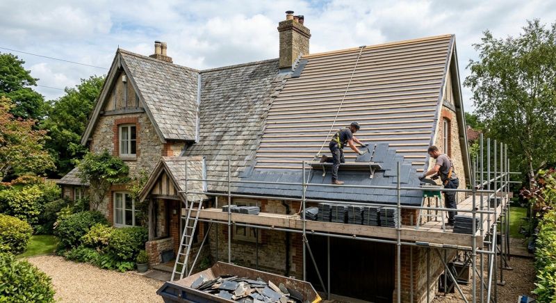 Slate Roof Replacement in Grand Isle, VT