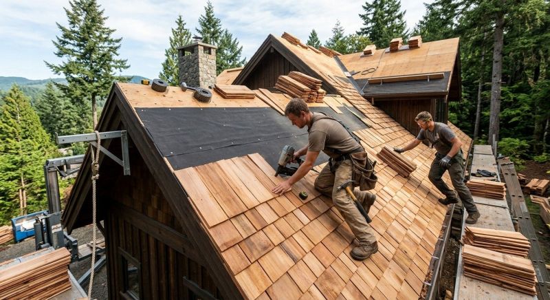 Wood Roofing Installation in Burlington, VT