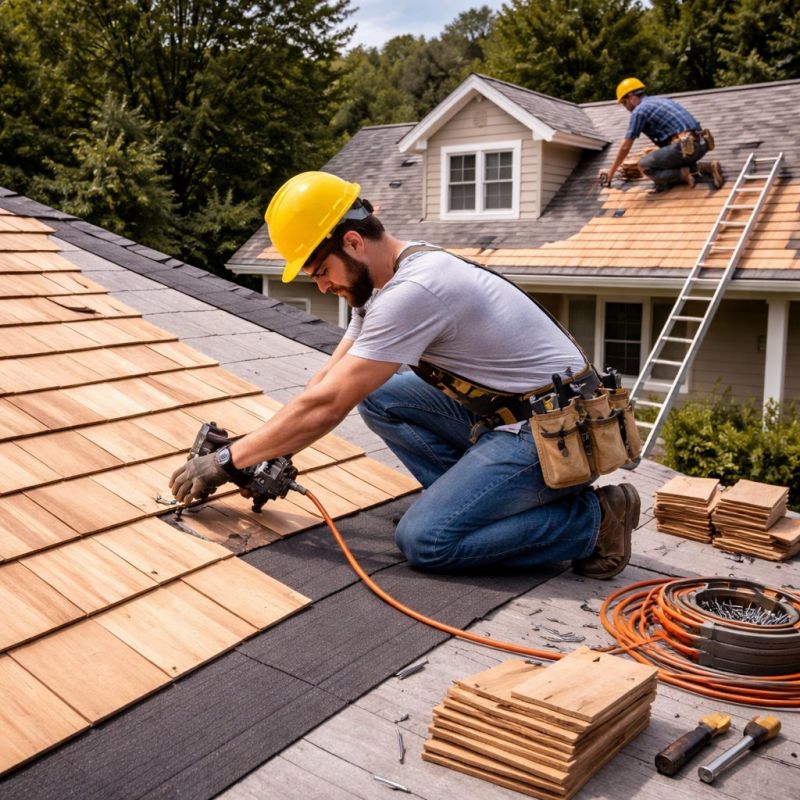 Wood Roofing Installation in Burlington, VT