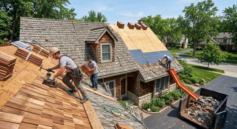 Wood Shake Roof Replacement in Bristol, VT
