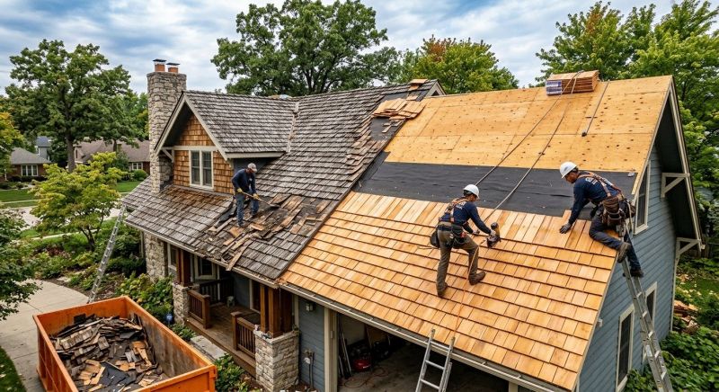 Wood Shake Roof Replacement in Chittenden County, VT