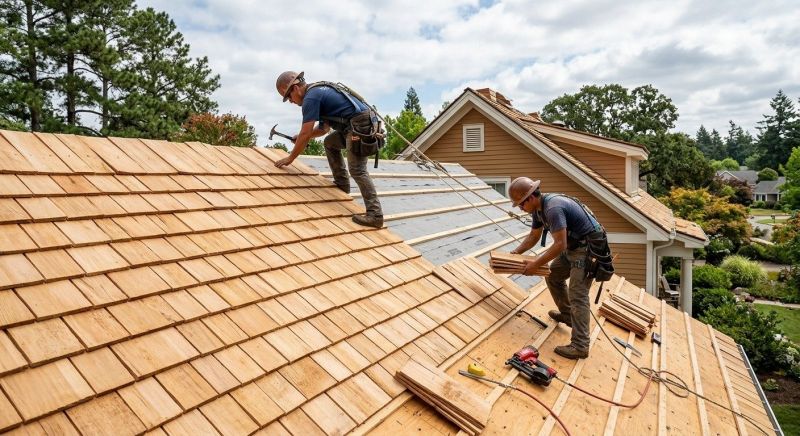Cedar Roof Installation